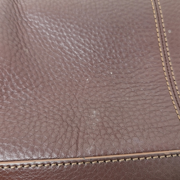 Vtg 90s Y2K Brown Leather Studded Short Strap Hand Shoulder Bag Animal Print - Picture 9 of 10